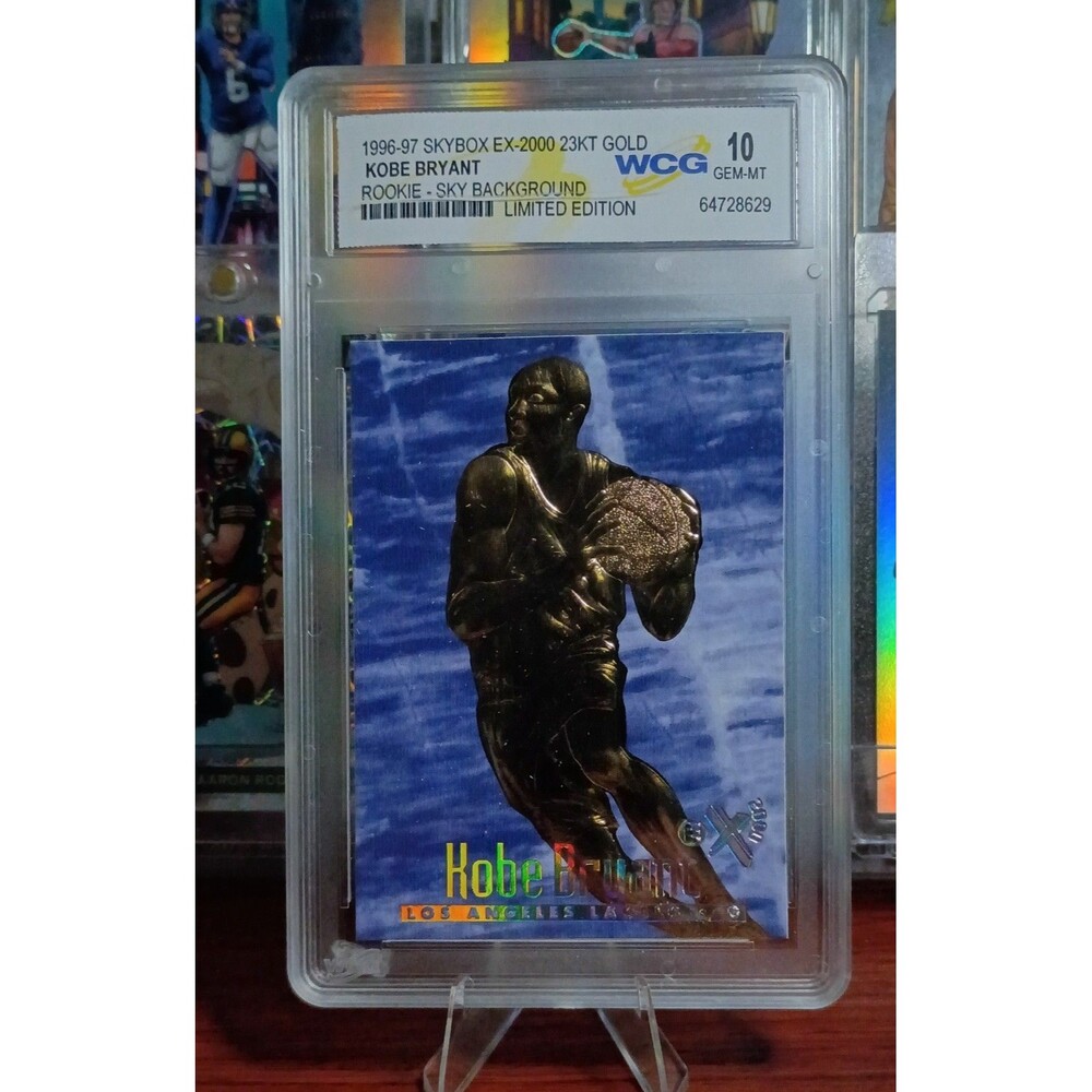 1999-00 23KT Gold Card Fleer Reprints - 1997-98 Ex2000 Kobe Bryant Blue Cloud LA